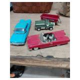 Vintage Toy Cars and Wagon
