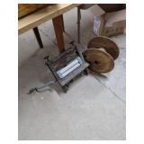 Vintage Laundry Wringer and Spool