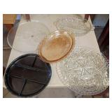 5 Decorative Glass Serving Trays