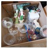 Glassware and Figurines Lot