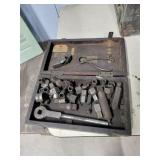 Vintage Wood Box with Tools