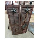 54x14in Wood Shutters