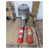 Vintage Fire Extinguishers Lot