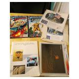 Collectibles Lot: Comics, Stamps, and Cards
