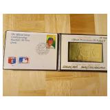 Stan Musial 23K Gold Stamp Set, St. Vincent