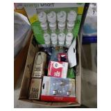 Light Bulbs and Rolling Tool Bag