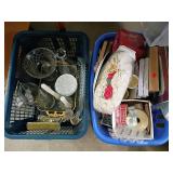 Lot: Glassware, Linens, Housewares