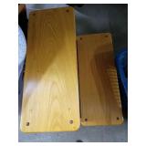 Solid Oak Two-Tier Step Stool