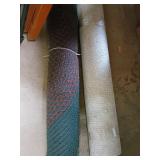 Two Rolled Area Rugs, Distinct Patterns