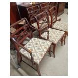 Mahogany Dining Table With Four Chairs, 60x40
