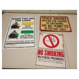 Four Industrial Safety Signs