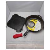 Lodge Cast Iron Griddle and Skillet Set