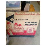 Vintage Carrom Wooden Game Board in Box