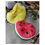 Fruit-Themed Beanbags, Set of Two
