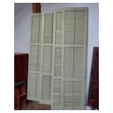 Four Vintage Wood Shutters