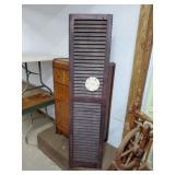 16x67in Vintage Wood Shutter