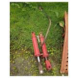 Red Hydraulic Cylinders