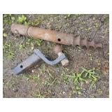 Trailer Hitch Ball Mount and Auger