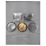Wendell August Metalware Plates & Trays Set