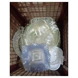 Pressed Glass Serving Dishes