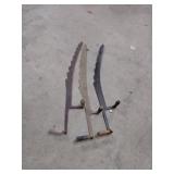Three Vintage hay/wheat cutters