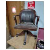 Vintage Wood Office Chair