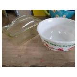 Fire King Loaf Pan and Tom and Jerry Bowl