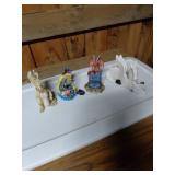 4 Decorative Dragon Figurines