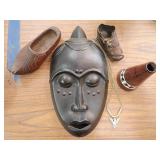 Decorative Mask and Assorted Objects Group
