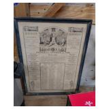 1931 Armistice Day Framed Poster