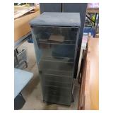 Black Glass Door Display Cabinet