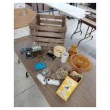 Collectible Lot in Wooden Crate