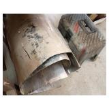 Sheet Metal Roll and Tool Box With Contents