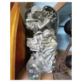 Angel and Cherub Sculpture with Marbles