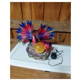 Fiber Optic Dragon and Crystal Ball Lamp