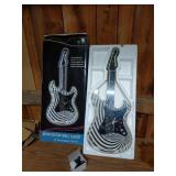 Neon Guitar Wall Clock 29-Inch