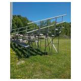 Aluminum Outdoor Bleachers, As Is
