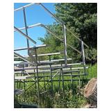 Aluminum Bleachers, As Is, Buyer To Remove