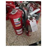 Five Fire Extinguishers