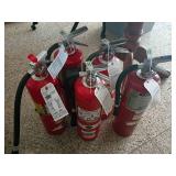 Five Fire Extinguishers, Inspection O/