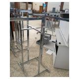 Chrome Metal Garment Racks, Approx. 56"