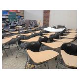 10 Student Desks with Black Plastic-Ch