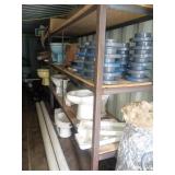 Industrial Metal and Wood Shelving Unit