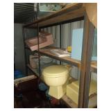 Metal and Wood Industrial Shelving Unit Only