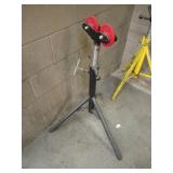 Adjustable Pipe Roller Stand with Red Rollers