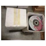 Two boxes United Abrasives Type 27 Grinding Wheels