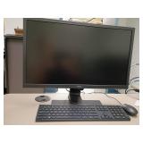BenQ Monitor With HP Keyboard and Mouse