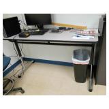 Office Desk, Metal Frame, 60x24x34 Inches
