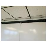 6 Foot Wall-Mounted Manual Projection Screen