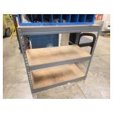 Metal Shelf Unit With Two Shelves